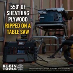 Klein Tools Portable Power Station, 1500W, Model KTB1000* -Dalbello shop ktb1000 callout 4