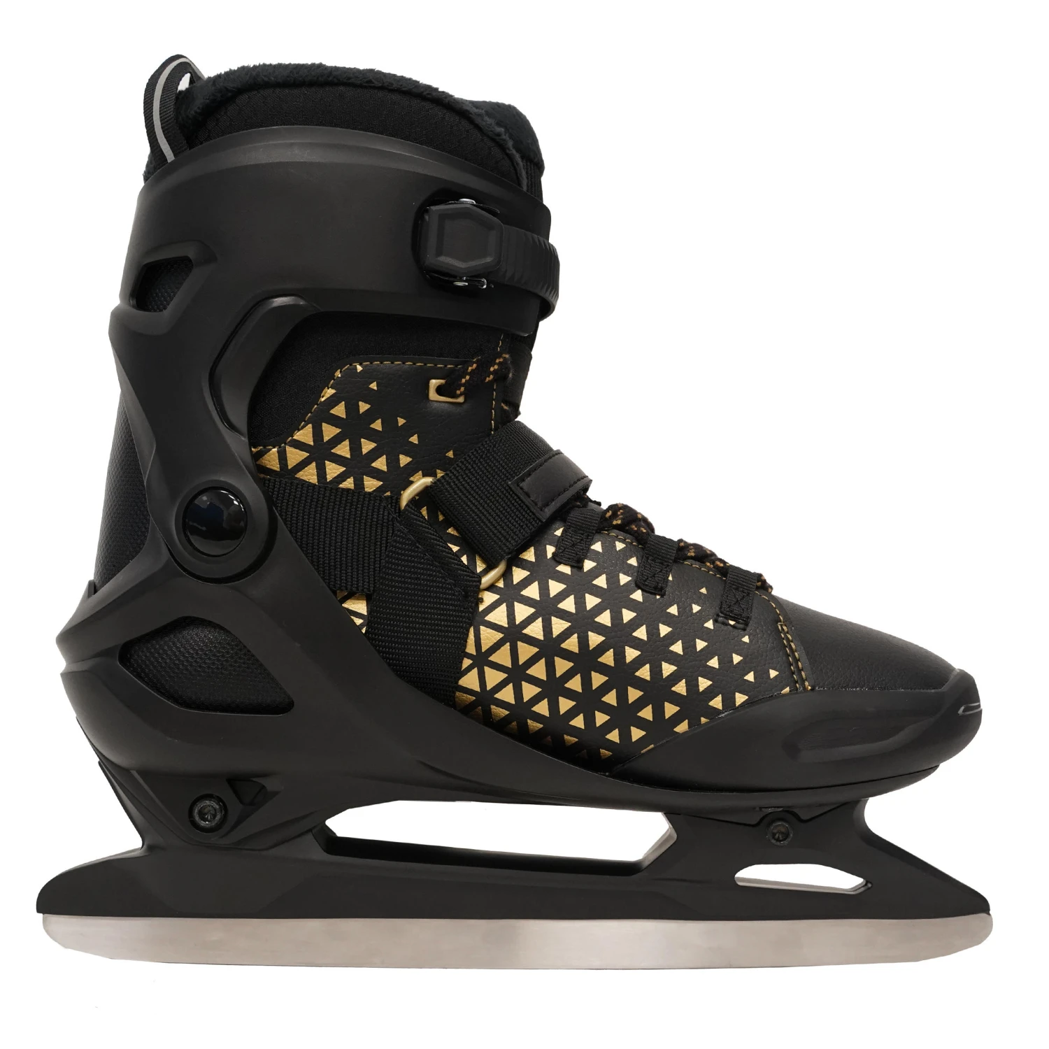 Men's Warm Ice Skates - FIT 520 Warm Black/Yellow 5 Men's Warm Ice Skates - FIT 520 Warm Black/Yellow - Image 5
