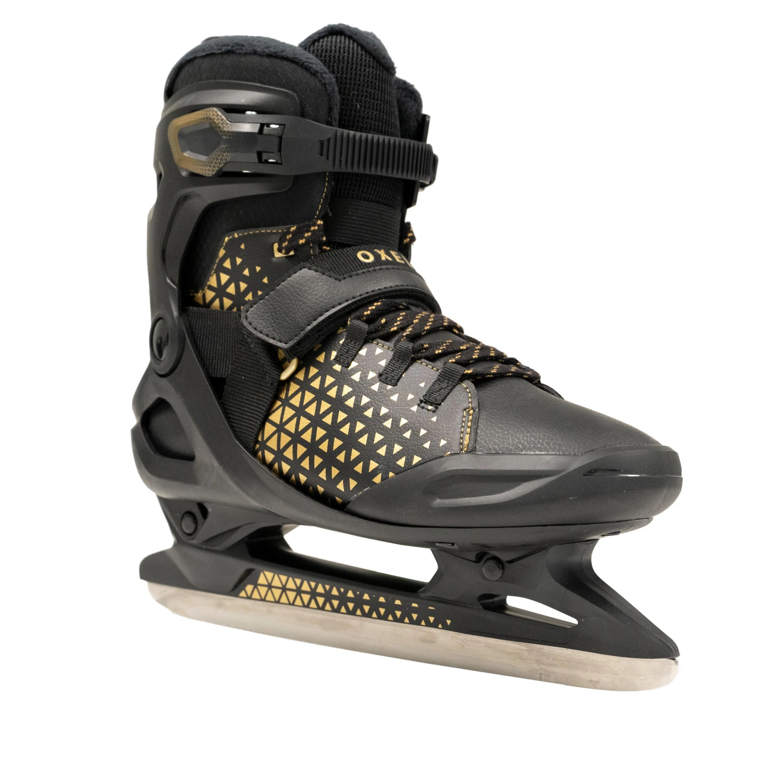 Men's Warm Ice Skates - FIT 520 Warm Black/Yellow 1 Men's Warm Ice Skates - FIT 520 Warm Black/Yellow