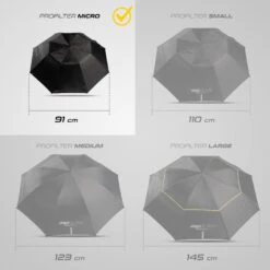 Micro Golf Umbrella - ProFilter Black 12 Micro Golf Umbrella - ProFilter Black -Dalbello shop micro umbrella profilter black 4
