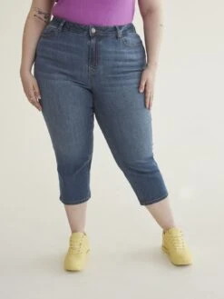 PENN Responsible, 1948 Fit, Core Denim Capri - D/C Jeans - Medium Blue Denim