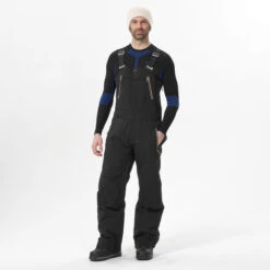 Men's Snowboard And Ski Bib Pants – SNB 900 Black