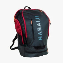 Swimming Backpack 40L - 900 Black/Red