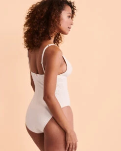 TEXTURED Plunge One-piece Swimsuit -Dalbello shop tc 01400020 p10172 2