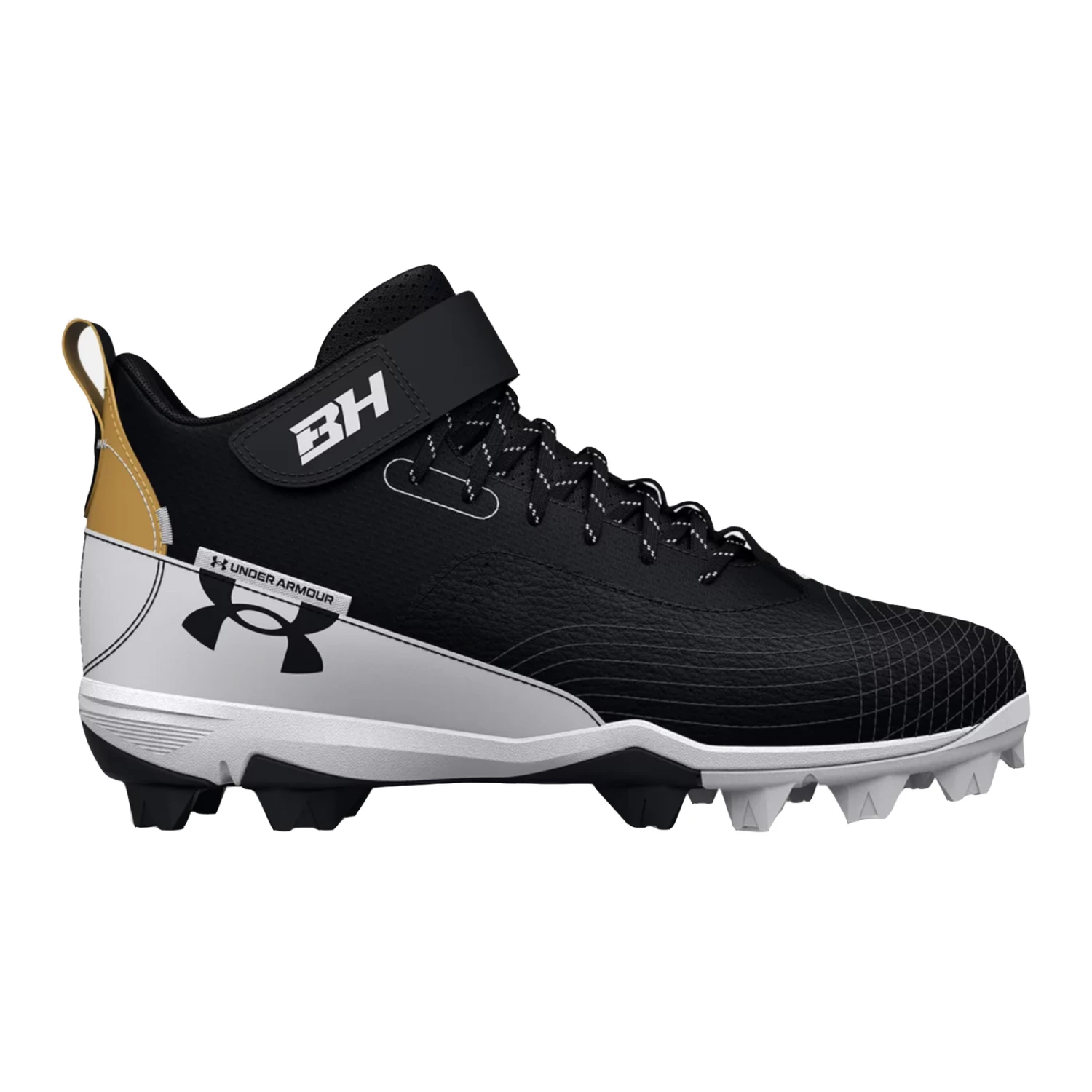 Under Armour S22 Harper 7 Mid RM Cleats (Black) 1 Under Armour S22 Harper 7 Mid RM Cleats (Black)