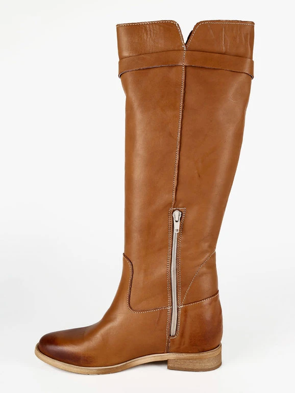 Women's Leather Boots - Cuoio 5 Women's Leather Boots - Cuoio - Image 5